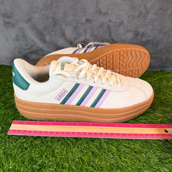 Adidas VL Court Bold Platform Sneakers Cream Gum Sole Women's Size 9.5 NEW - Picture 14 of 14
